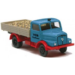 ИЗЧЕРПАН Камион IFA H3A натоварен с чакъл ТТ 1:120